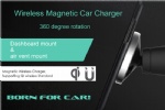 Magnetic Fast Wireless Car Charger Qi / CE / RoHS/FCC approved